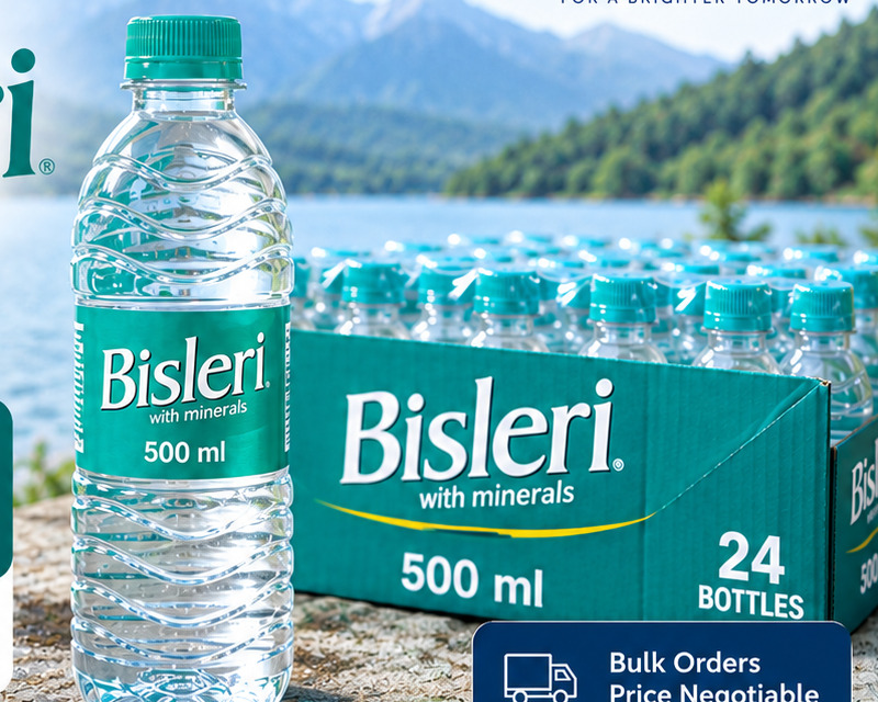 500 ML packaged drinking water bottle and case of 24 Bottles